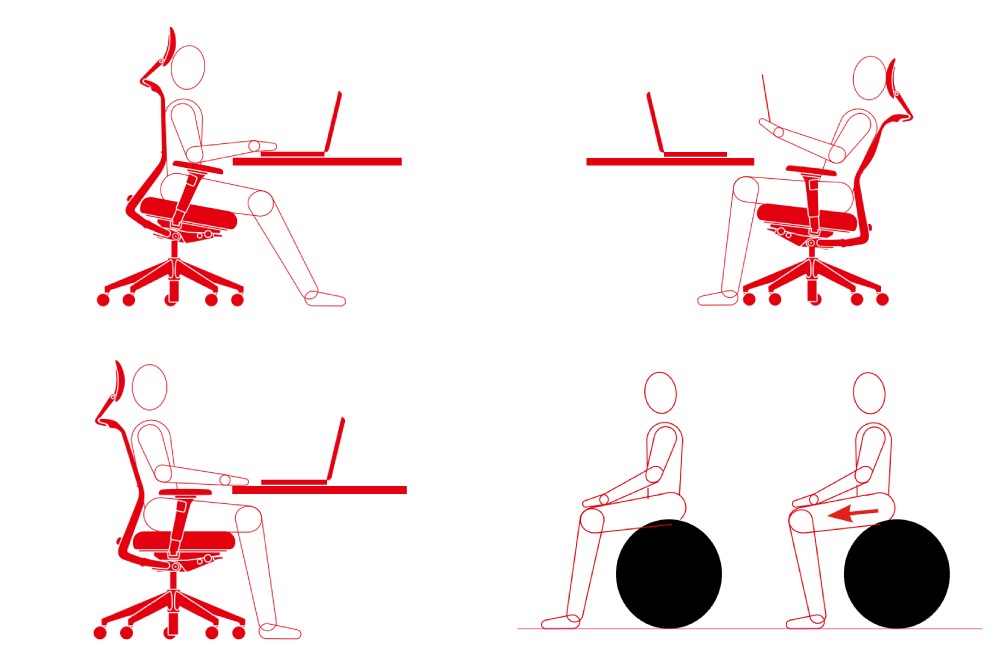 Sedie ergonomiche ufficio, la postura corretta - Ambiente 1985